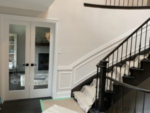 Stairs Wainscoting Installation